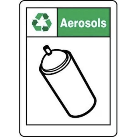 Accuform Safety SignS AEROSOLS 10 in x 7 in MPLR590XL MPLR590XL